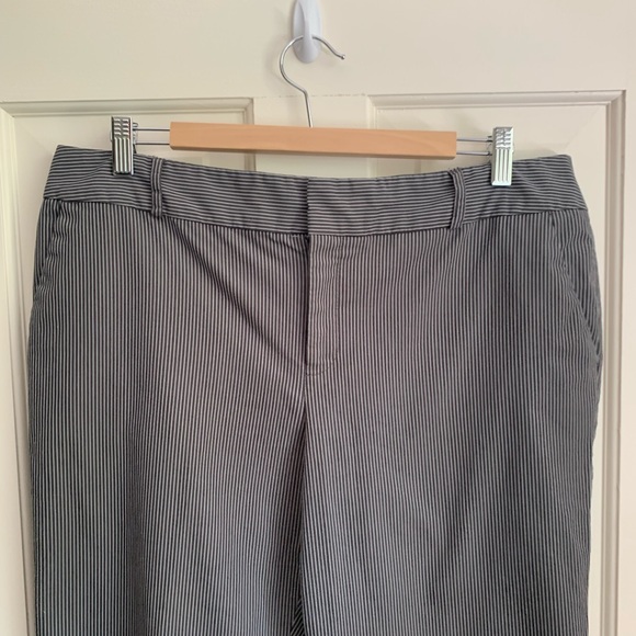 Norma Kamali Gray Stripe Pants - Picture 3 of 7